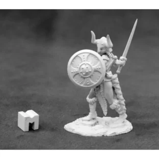 Tabletop Miniatures | Reaper Miniatures Alena Frostblade, Female Barbarian #03931 Unpainted Metal - Your Source for Gaming Essentials