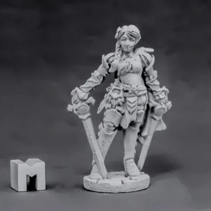 Reaper Miniatures Aletheia Edair, Duelist 03867 Dark Heaven Unpainted Metal Mini - Your Source for Gaming Essentials Outlet