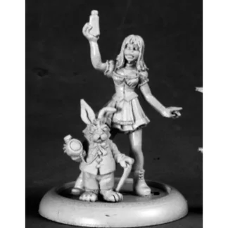 Reaper Miniatures Alice And White Rabbit #50209 Chronoscope D&D RPG Mini Figure - Your Source for Gaming Essentials Fashion