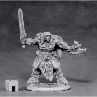 Reaper Miniatures Ankoa, Barbarian Hero #03869 Dark Heaven Unpainted Metal Mini - Your Source for Gaming Essentials Outlet