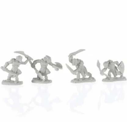Reaper Miniatures Armored Goblin Warriors (4) #77679 Unpainted Plastic Bones Mini Figure - Your Source for Gaming Essentials Best Sale