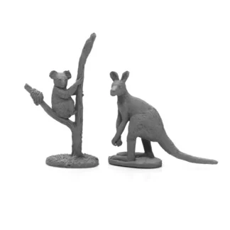 Tabletop Miniatures | Reaper Miniatures Australian Wildlife Brushfire Relief Miniatures #1649 Unpainted Metal - Your Source for Gaming Essentials