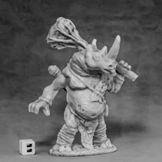 Reaper Miniatures Avatar of Resilience (Rhino) #77587 Bones Unpainted Figure - Your Source for Gaming Essentials Outlet