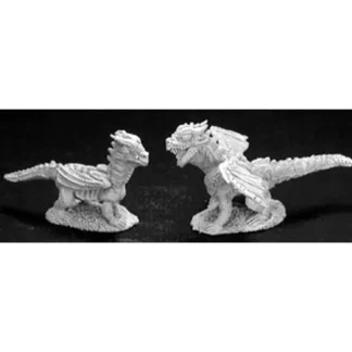 Reaper Miniatures Baby Dragons (2) #02854 Dark Heaven Unpainted Metal Figure - Your Source for Gaming Essentials Discount