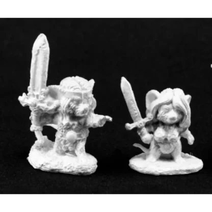 Reaper Miniatures Barbarian Mouslings 2Pc 03824 Dark Heaven Unpainted Metal Mini - Your Source for Gaming Essentials Shop