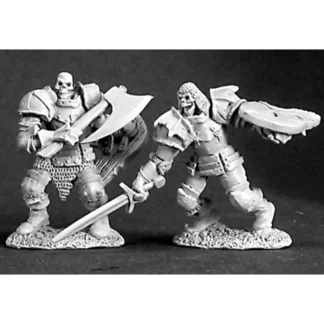Reaper Miniatures Barrow Warden (2 Pieces) #03220 Dark Heaven Unpainted Metal - Your Source for Gaming Essentials Hot