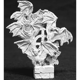 Tabletop Miniatures | Reaper Miniatures Bat Swarm #02668 Dark Heaven Legends Unpainted Metal Figure - Your Source for Gaming Essentials