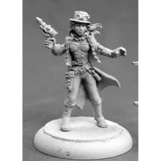 Reaper Miniatures Belle, Steam Punk Heroine #50280 Chronoscope RPG Mini Figure - Your Source for Gaming Essentials Outlet