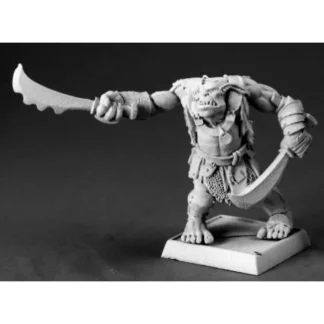 Reaper Miniatures Black Orc Warbringer #14643 Kargir Unpainted RPG Mini Figure - Your Source for Gaming Essentials Cheap
