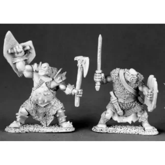 Reaper Miniatures Black Orc Warriors (2 Pcs) #03489 Dark Heaven Unpainted Metal - Your Source for Gaming Essentials Best