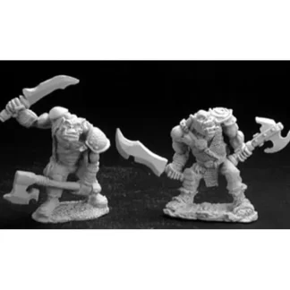 Reaper Miniatures Black Orcs (2) #02855 Dark Heaven Unpainted Metal Figures - Your Source for Gaming Essentials New