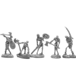 Reaper Miniatures Bog Skeletons (5 Pieces) #44115 Unpainted Plastic Mini Figure - Your Source for Gaming Essentials Online