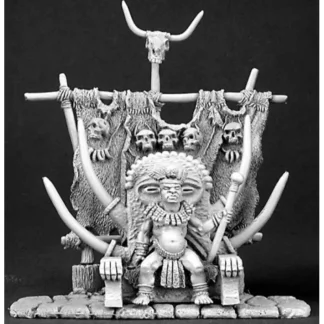Reaper Miniatures Bongani, Savage King #03153 Dark Heaven Unpainted Metal - Your Source for Gaming Essentials Outlet
