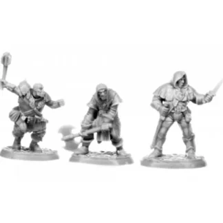 Tabletop Miniatures | Reaper Miniatures Brigands (3) #77707 Unpainted Plastic Figures - Your Source for Gaming Essentials