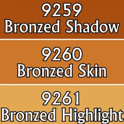 Reaper Miniatures Bronzed Skin Triad #09787 Master Series Triads 3 Pk .5oz Paint - Your Source for Gaming Essentials New