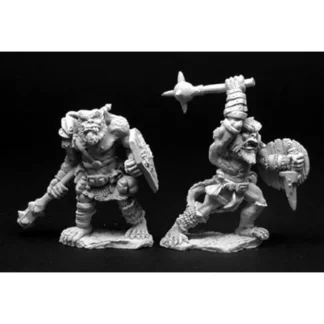 Reaper Miniatures Bugbear Warrior (2 Pieces) #02818 Dark Heaven Unpainted Metal - Your Source for Gaming Essentials Online