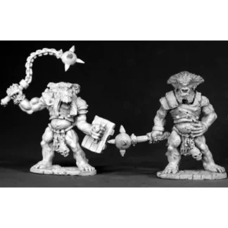 Reaper Miniatures Bugbear Warriors (2) 02469 Dark Heaven Unpainted Metal Figures - Your Source for Gaming Essentials Cheap