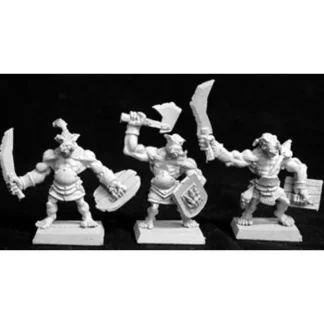 Reaper Miniatures Bull Orc Fighters 6, Reven Grunt #06164 Warlord Army Unpainted - Your Source for Gaming Essentials Shop