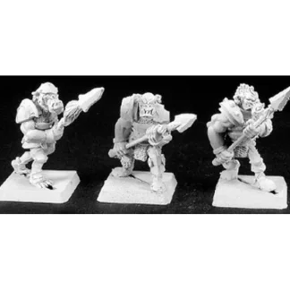 Reaper Miniatures Bull Orcs Hunters (9) Reven Grunt 06165 Warlord Army Unpainted - Your Source for Gaming Essentials Fashion