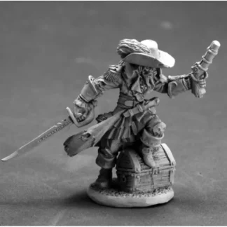 Reaper Miniatures Captain Razig Undead Pirate 03615 Dark Heaven Unpainted Metal - Your Source for Gaming Essentials Best Sale