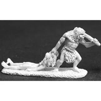 Reaper Miniatures Caveman & Girlfriend #02387 Dark Heaven Unpainted Metal - Your Source for Gaming Essentials Shop