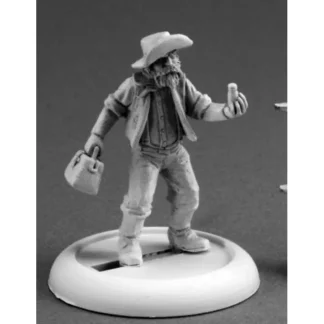 Reaper Miniatures Coot Jenkins, The Prospector #59016 Savage Worlds Unpainted - Your Source for Gaming Essentials Clearance