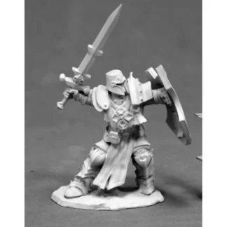 Reaper Miniatures Crusader Champion #03828 Dark Heaven Unpainted Metal - Your Source for Gaming Essentials Shop