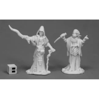 Reaper Miniatures Cultist Priests (2)77518 Bones Unpainted RPG D&D Figure - Your Source for Gaming Essentials Clearance