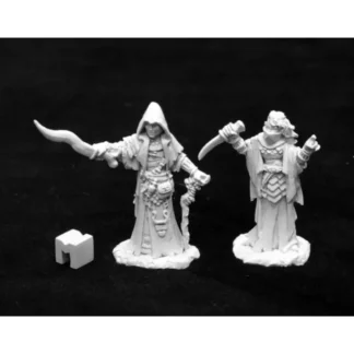 Reaper Miniatures Cultist Leaders of the Crawling One (2) #03941 Unpainted Metal - Your Source for Gaming Essentials Best Sale