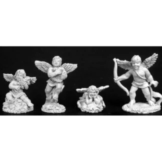 Reaper Miniatures Cupid and Cherubs (4 Pcs) #02787 Dark Heaven Unpainted Metal - Your Source for Gaming Essentials Cheap