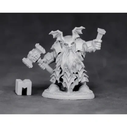 Reaper Miniatures Dark Dwarf Irontongue Priest 03883 Unpainted Metal Mini Figure - Your Source for Gaming Essentials Online