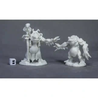 Reaper Miniatures Deep One Priest & Servitor77520 Bones Unpainted RPG Figure - Your Source for Gaming Essentials Online