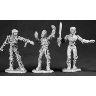 Reaper Miniatures DHL Classics: Mummies (3) #03523 Dark Heaven Unpainted Metal - Your Source for Gaming Essentials Sale