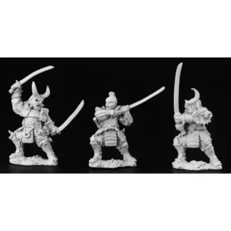 Reaper Miniatures DHL Classics: Samurai (3) #03460 Dark Heaven Unpainted Metal - Your Source for Gaming Essentials Cheap
