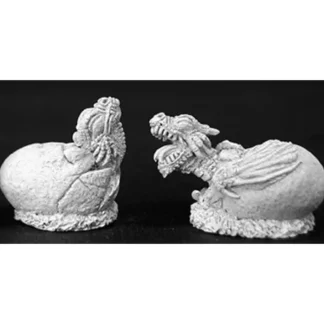 Reaper Miniatures Dragon Hatchlings (2 Pcs) #02802 Dark Heaven Unpainted Metal - Your Source for Gaming Essentials Shop