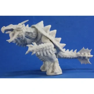 Tabletop Miniatures | Reaper Miniatures Dragon Tortoise #77334 Bones Unpainted Plastic RPG Mini Figure - Your Source for Gaming Essentials