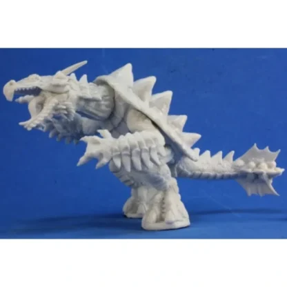 Tabletop Miniatures | Reaper Miniatures Dragon Tortoise #77334 Bones Unpainted Plastic RPG Mini Figure - Your Source for Gaming Essentials