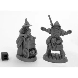 Reaper Miniatures Dreadmere Townsfolk: Fishmongers (2) 44035 Bones Black Plastic - Your Source for Gaming Essentials Hot