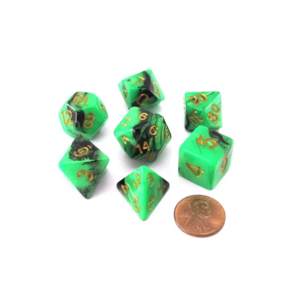 Reaper Miniatures Dual Pizza Dungeon Dice - Green & Black - Your Source for Gaming Essentials Best