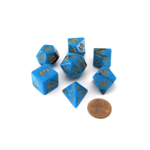 Reaper Miniatures Dual Pizza Dungeon Dice - Blue & Black - Your Source for Gaming Essentials Outlet