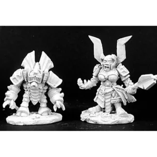 Reaper Miniatures Duergar Cleric and Golem #02988 Dark Heaven Unpainted Metal - Your Source for Gaming Essentials Flash Sale