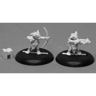 Reaper Miniatures Dungeon Dwellers Kobold Archers (2 Pcs) #07021 Unpainted Metal - Your Source for Gaming Essentials Fashion