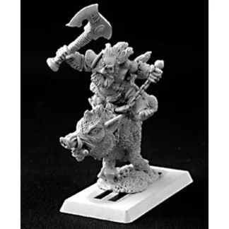 Reaper Miniatures Durthen, Dwarven Berserker on Boar #14451 Dwarves Unpainted - Your Source for Gaming Essentials Online