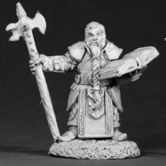 Reaper Miniatures Dwarf Cleric, Grayrune #02601 Dark Heaven Unpainted Metal - Your Source for Gaming Essentials Store