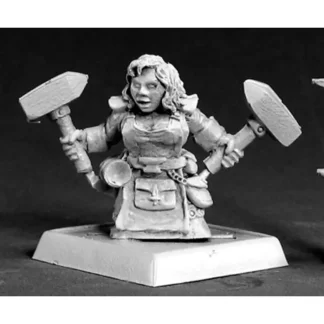 Reaper Miniatures Dwarf Forgemaiden #14518 Dwarves Unpainted RPG D&D Mini Figure - Your Source for Gaming Essentials Hot