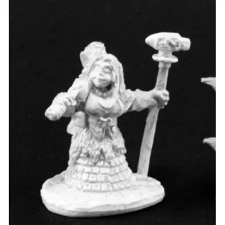 Reaper Miniatures Dwarf Forge Priestess #03835 Dark Heaven Unpainted Metal Mini - Your Source for Gaming Essentials New