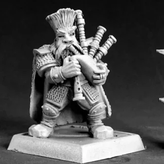 Reaper Miniatures Dwarf Musician #14534 Dwarves Unpainted RPG D&D Mini Figure - Your Source for Gaming Essentials Online