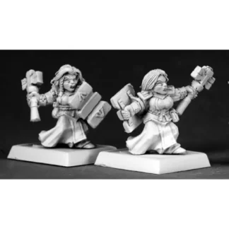 Reaper Miniatures Dwarf Valkyries (9) #06211 Warlord Army Pack Unpainted Mini - Your Source for Gaming Essentials Outlet