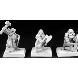 Reaper Miniatures Dwarf Warriors (9), Dwarf Grunt #06117 Warlord Army Unpainted - Your Source for Gaming Essentials Outlet