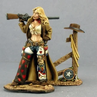 Reaper Miniatures Ellen Stone, Cowgirl (54mm) #01445 Unpainted Metal Mini Figure - Your Source for Gaming Essentials Online
